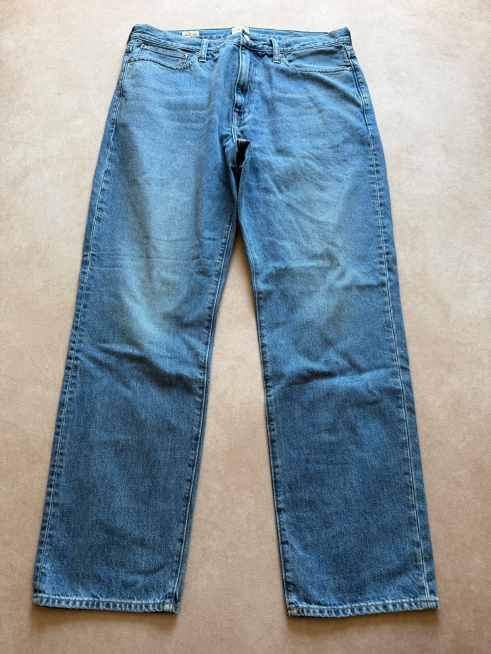 J. Crew Men's Straight Jeans in Medium Blue • size 35x32